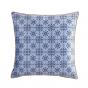 Platinum Marbella Charcoal Printed Velvet European Pillowcase 65x65cm | Charcoal